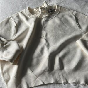 J. Crew Cream Crewneck Sweater